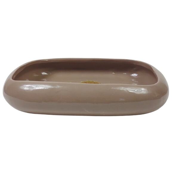 Vintage Rectangle Ceramic Planter Vase Shallow Pottery Bowl 11" MCM Made USA - Picture 2 of 10